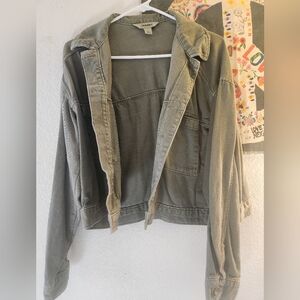 Old Navy Olive Jean Jacket
